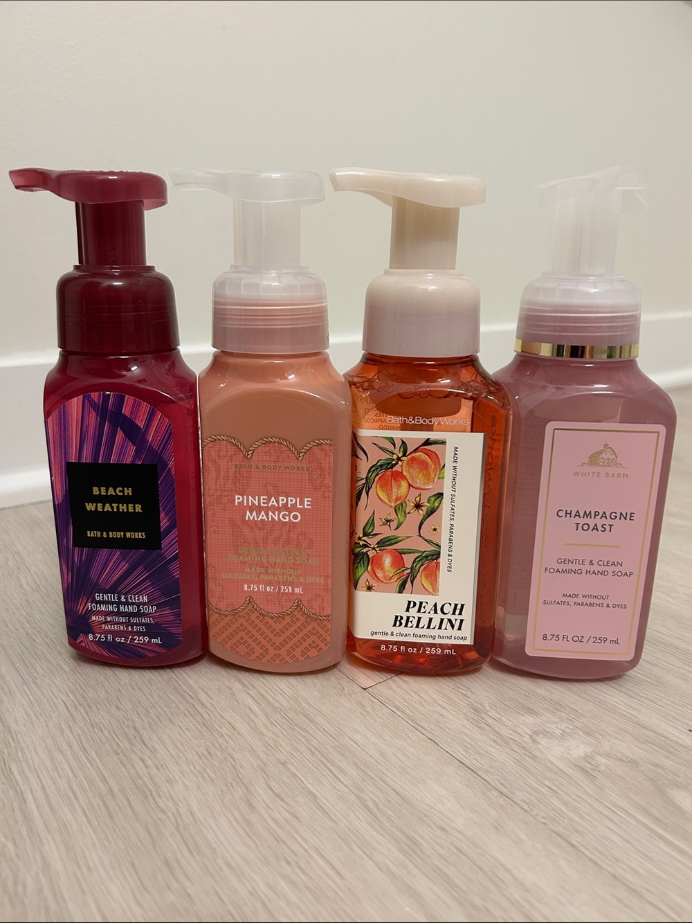 Bath & Body Works (NWT) Foaming Hand Soap Set of 4 #2—Various Scents